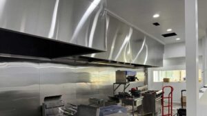 Rococo Italian Restaurant - Design for commercial kitchen exhaust and makeup air for the kitchen
