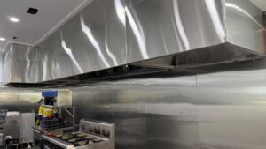 Rococo Italian Restaurant - Design for commercial kitchen exhaust and makeup air for the kitchen