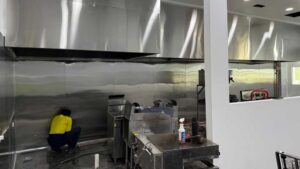 Rococo Italian Restaurant - Design for commercial kitchen exhaust and makeup air for the kitchen